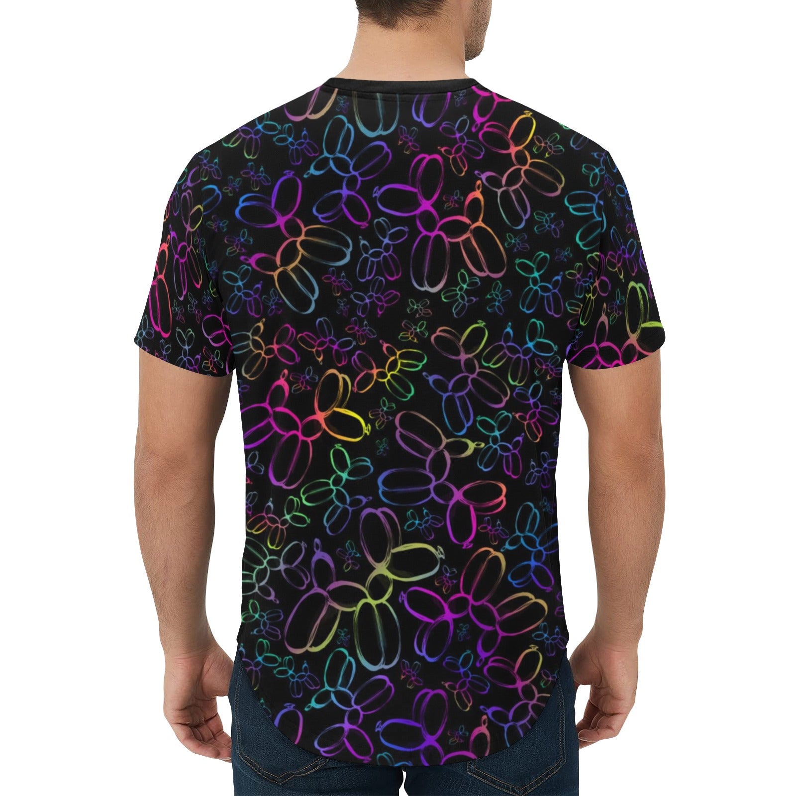Rainbow balloon dog t-shirt