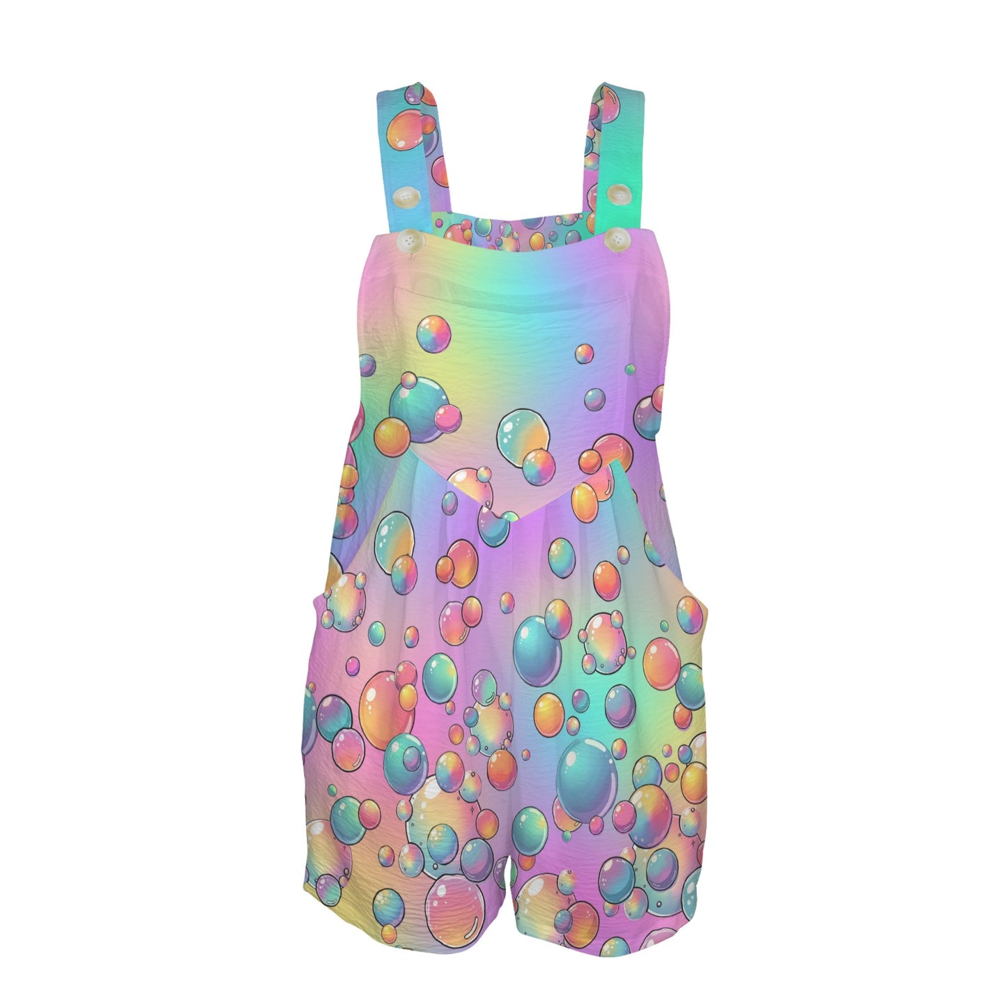 Bubble artist romper rainbow bubble design