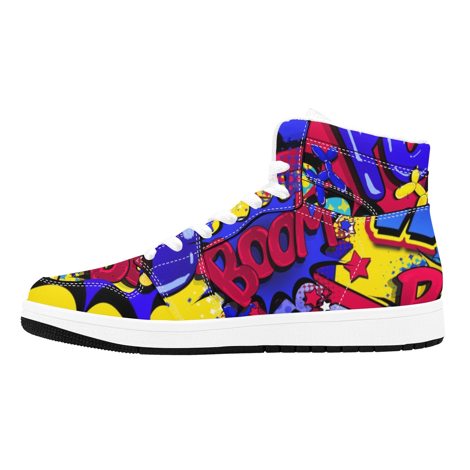 Balloon Dog Boots for balloon artists in red, blue and yellow