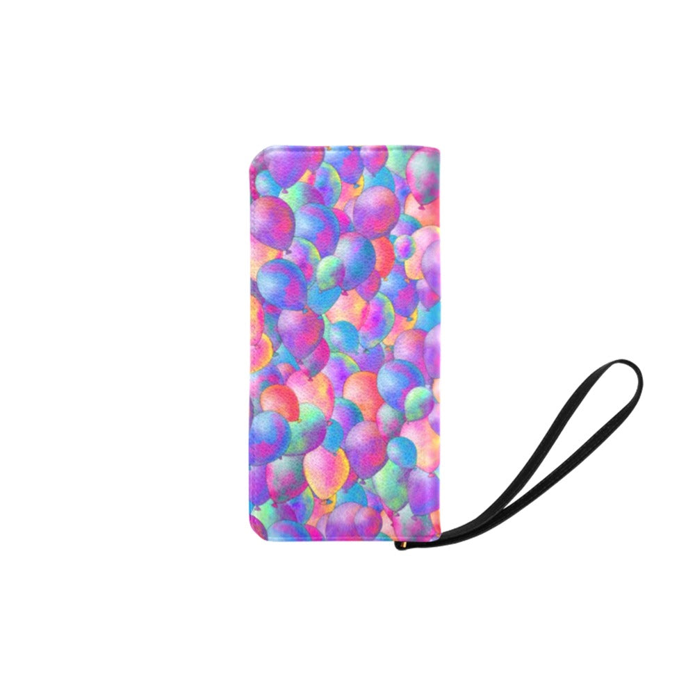 Purse with colourful balloon design