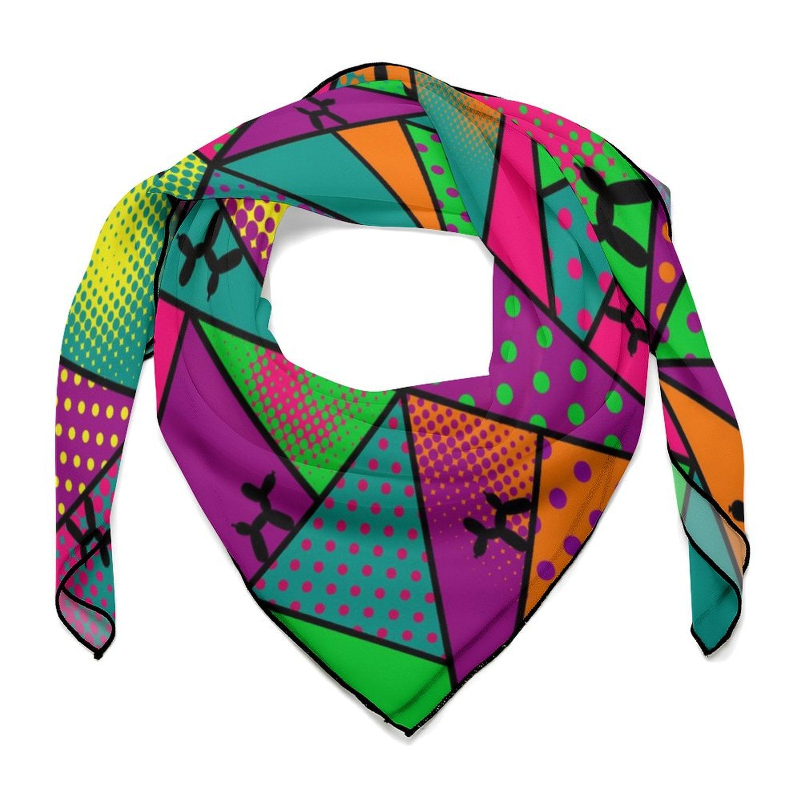 Fun scarf for balloon twisters and entertainers
