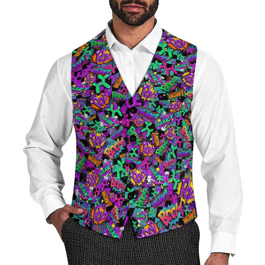 Fun colourful vest for professional balloon twisters and entertainers