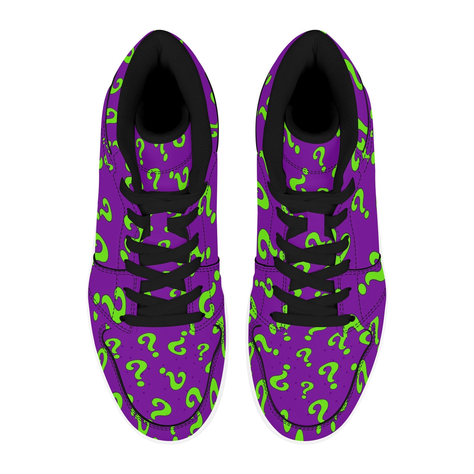 Magician shoes purple and green