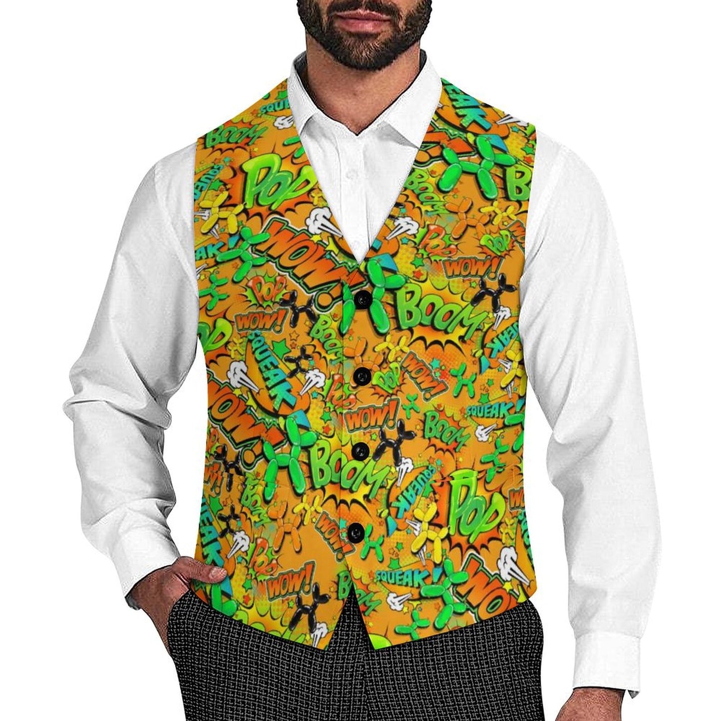 Balloon twister vest Yellow and Green