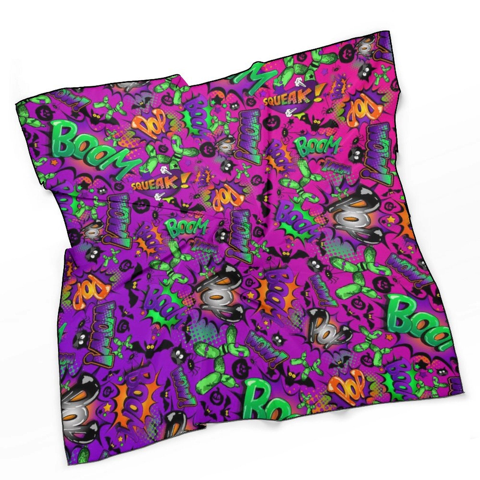 Balloon dog scarf purple with balloon dogs