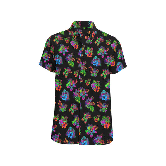Tropical Balloon dog shirt on black