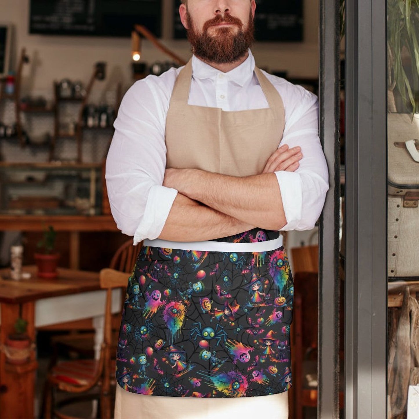 Halloween Paint Party - Half Apron Waterproof apron