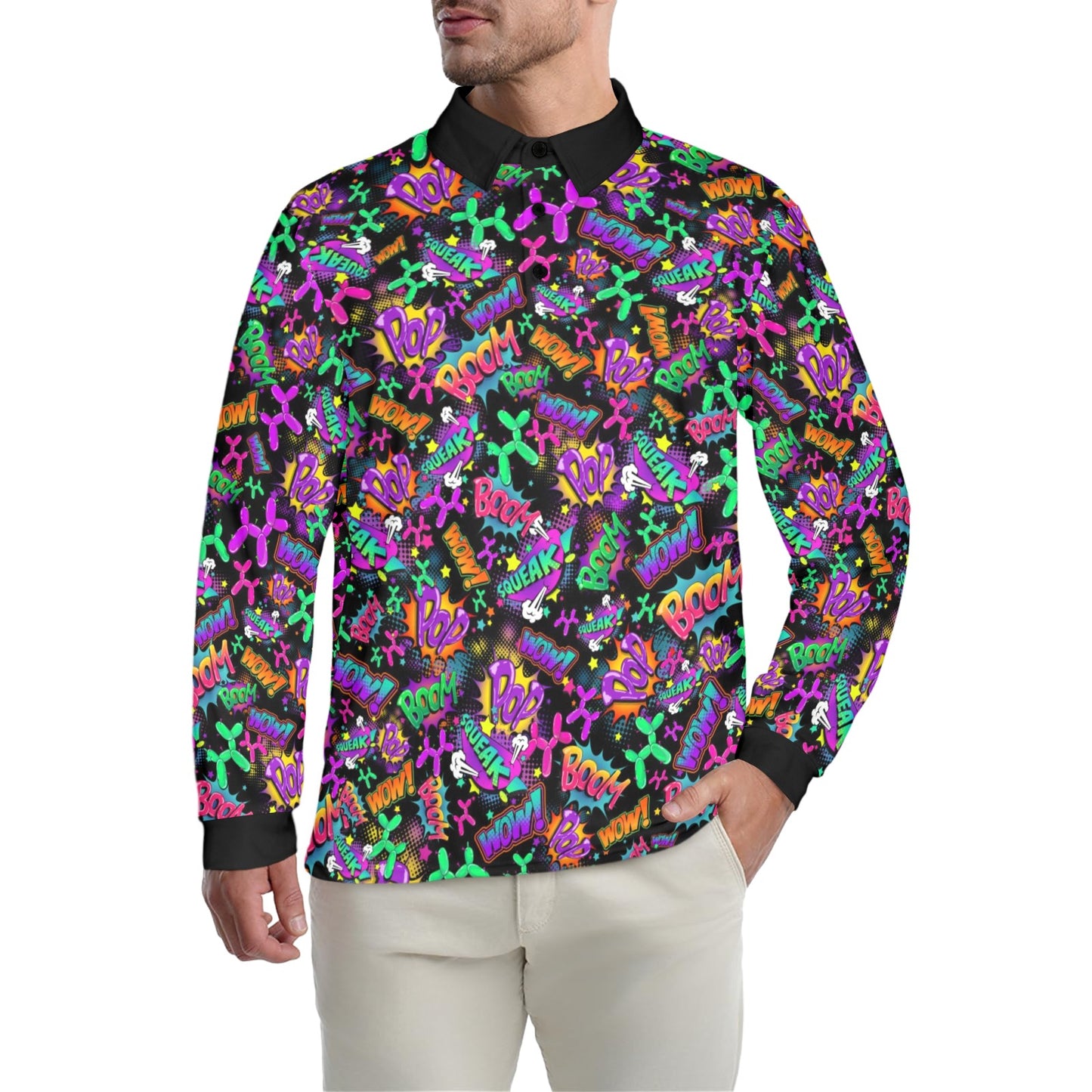 Long sleeve Polo shirt for Balloon Twisters