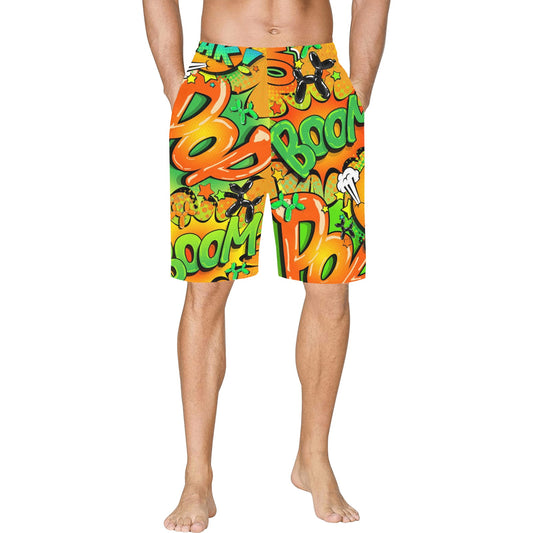 Orange and Green Balloon Twister Shorts