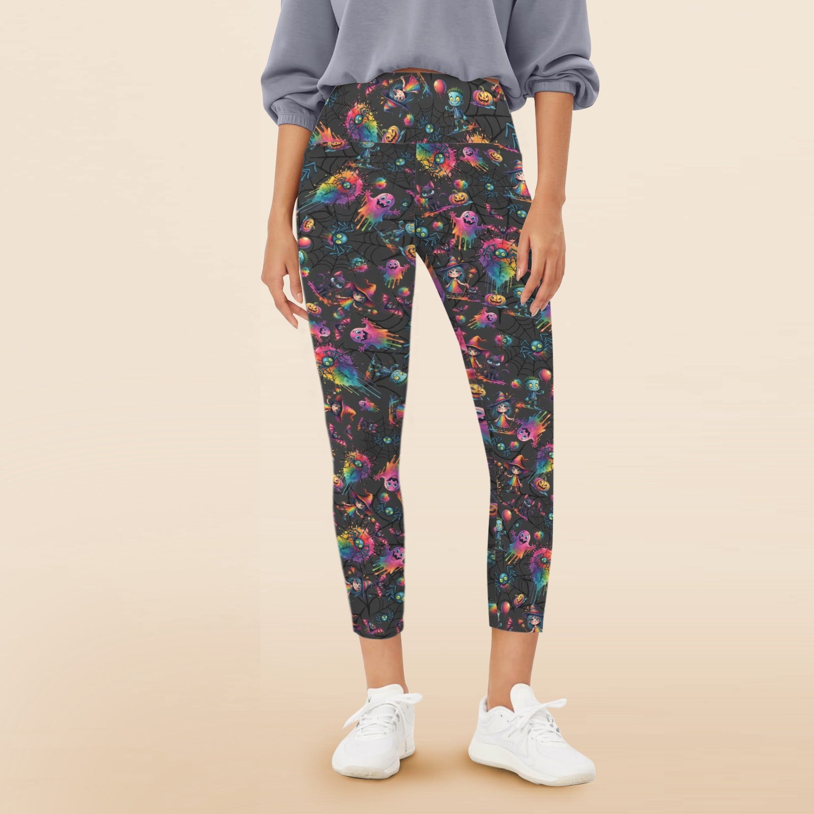 Fun Halloween design leggings for artists and kids entertainers