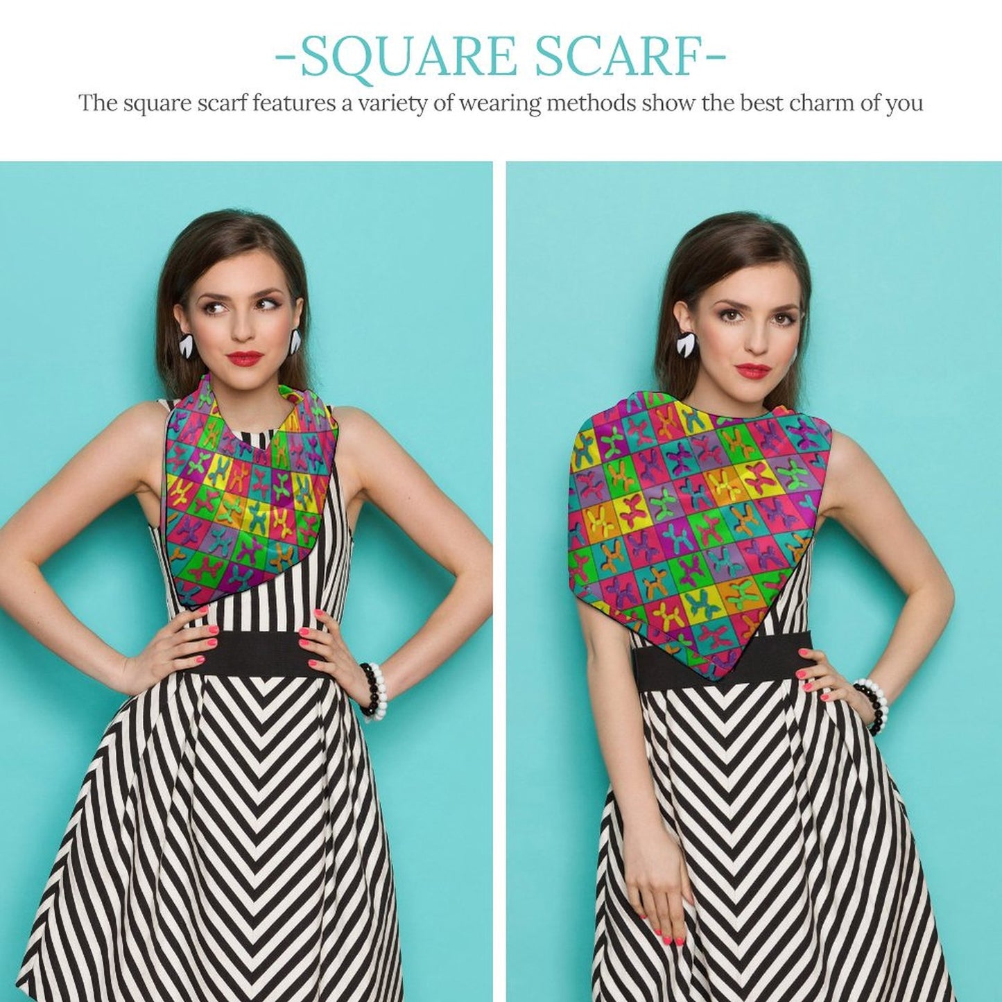 Balloon twister scarf with retro balloon dogs