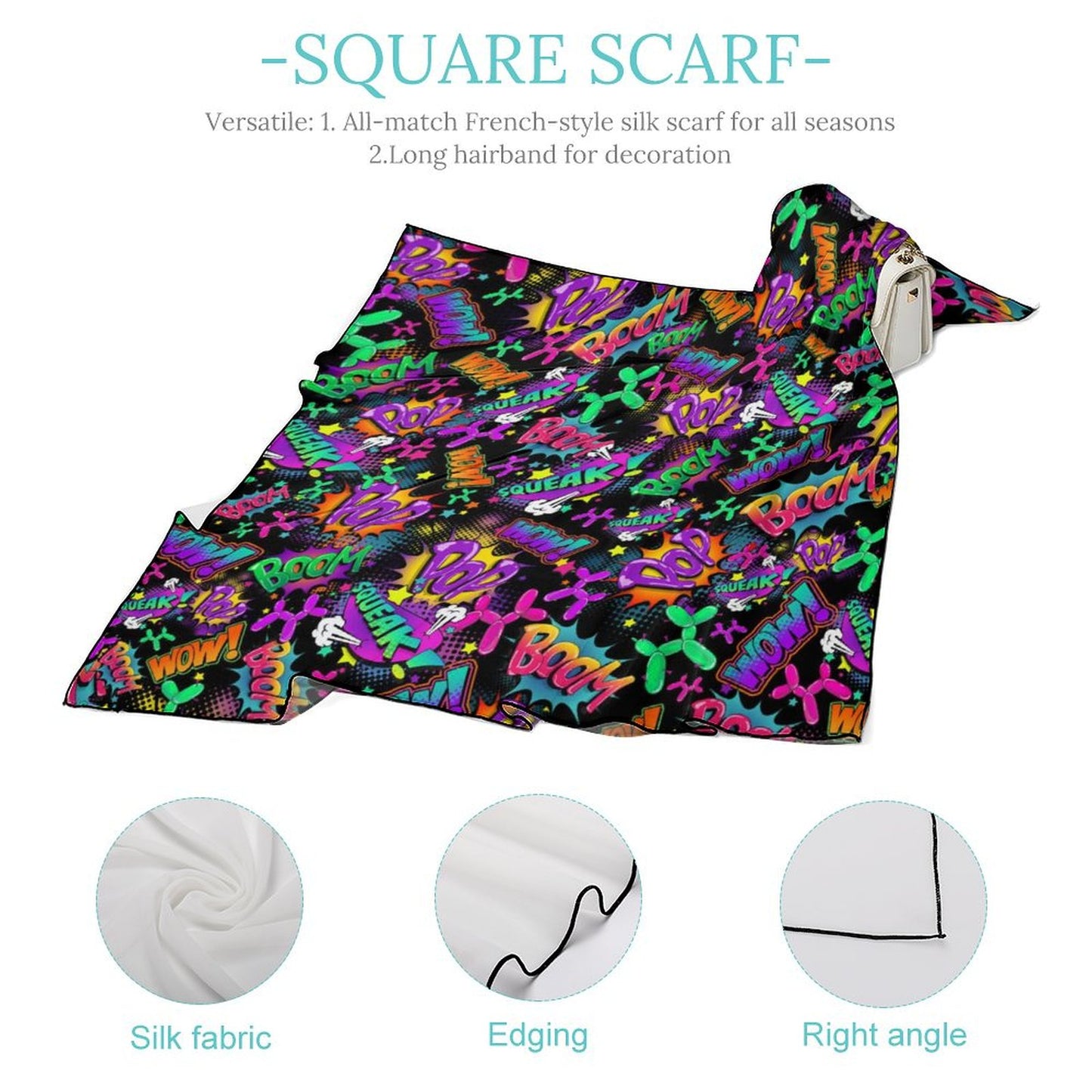 Pop art balloon dog scarf