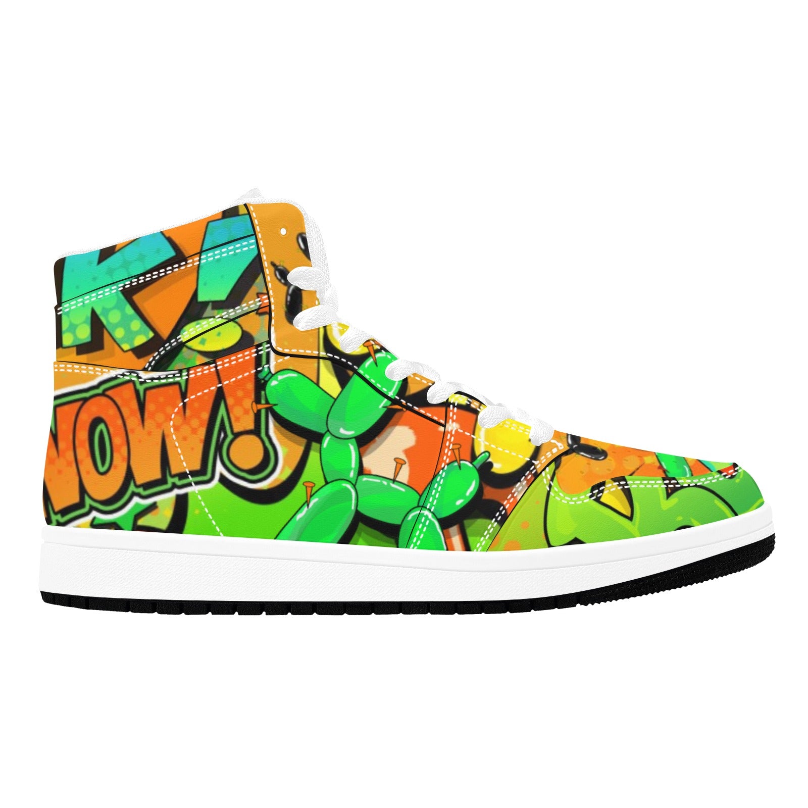 Fun colourful high top shoes for balloon artists and entertainers