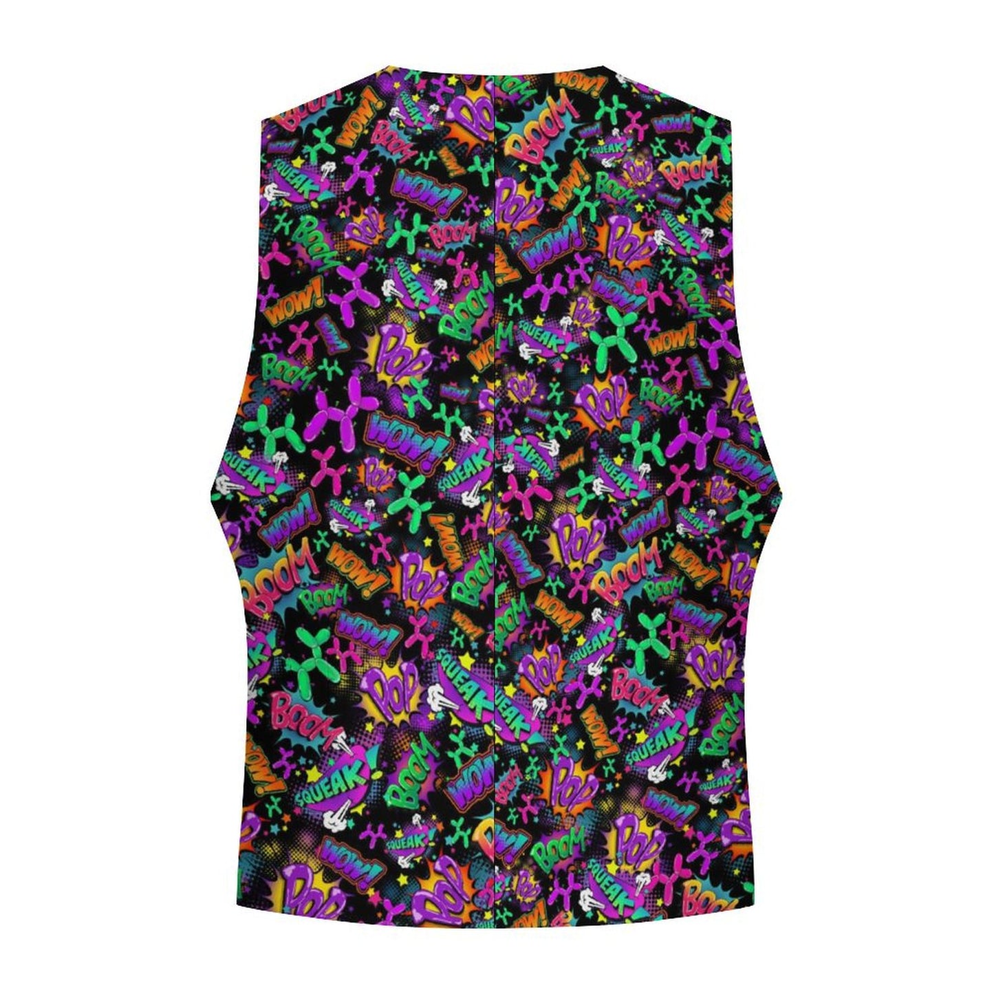Colourful balloon animal vest for professional balloon twisters and entertainers