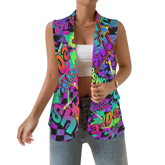 Face painter vest for professional face painters and body artists