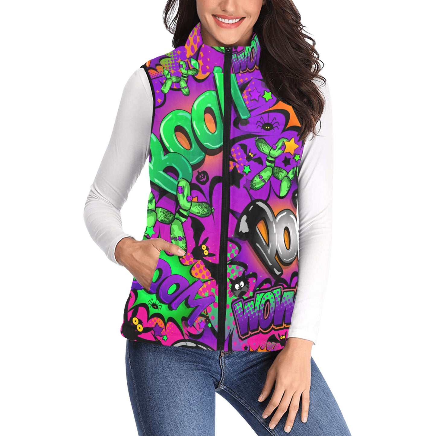 Halloween Design Padded vest for face painters and balloon artists