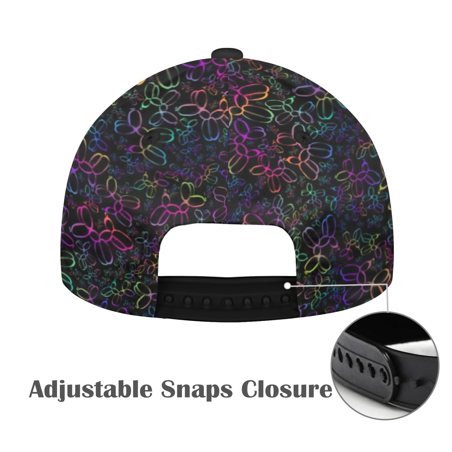 Colourful balloon dog cap for balloon artists and face painters