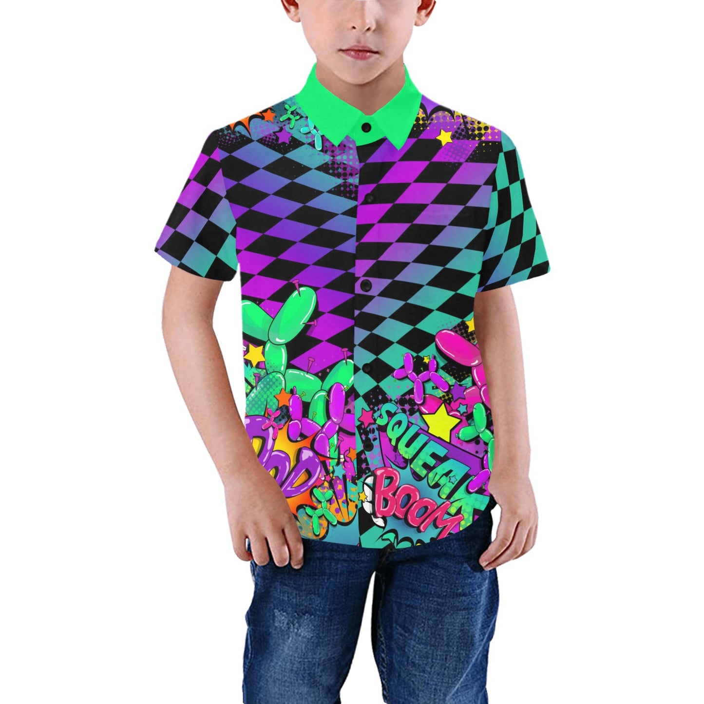 Checkmate BOOM! "Balloon Artist" - Women and Kids Short Sleeve Shirt