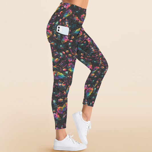 Halloween Leggings for Face Painting