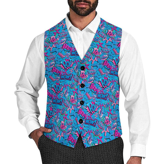 Balloon Animal vest for balloon twisters blue and pink