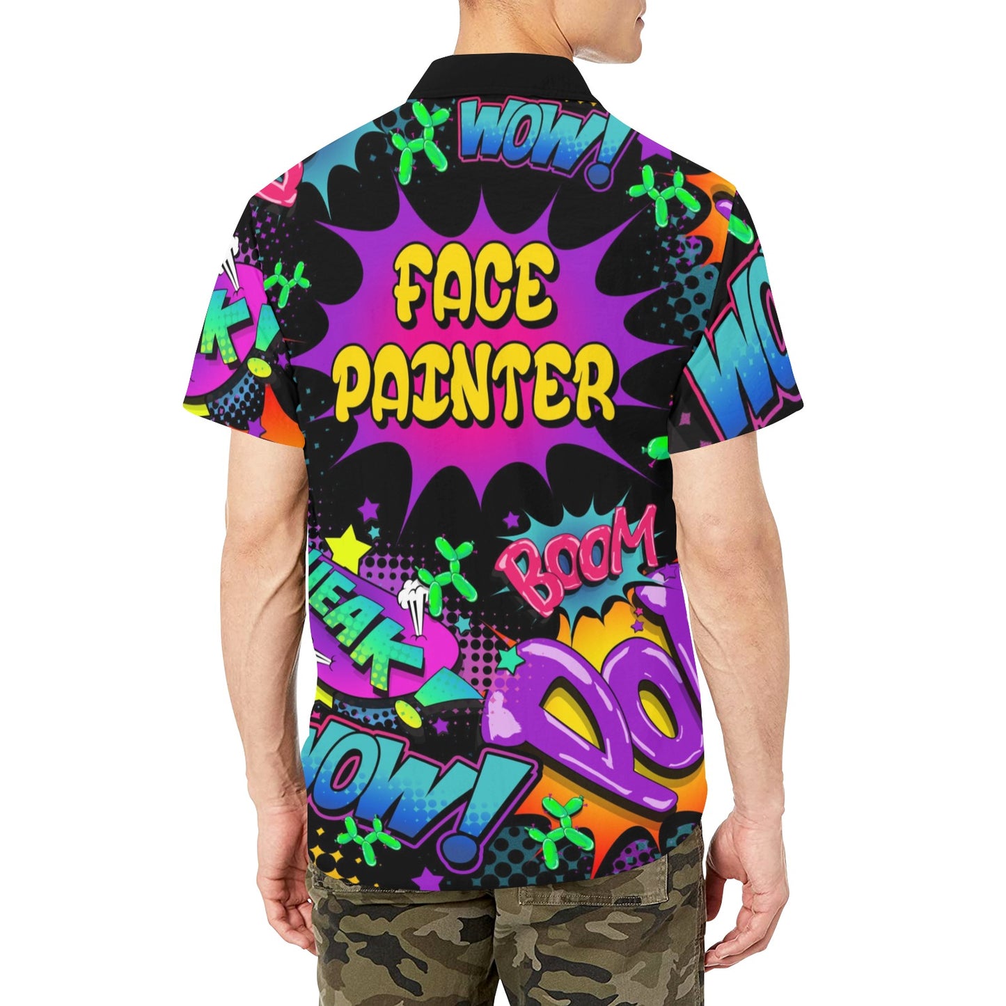 Face Painter Shirt Leaky Squeaky BOOM Design