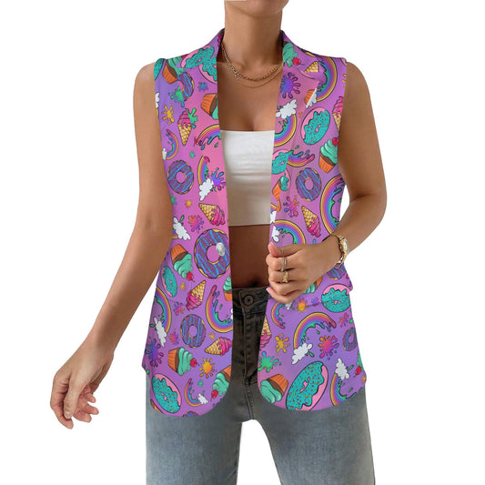 Fun cartoon vest for face painters, balloon twisters and entertainers