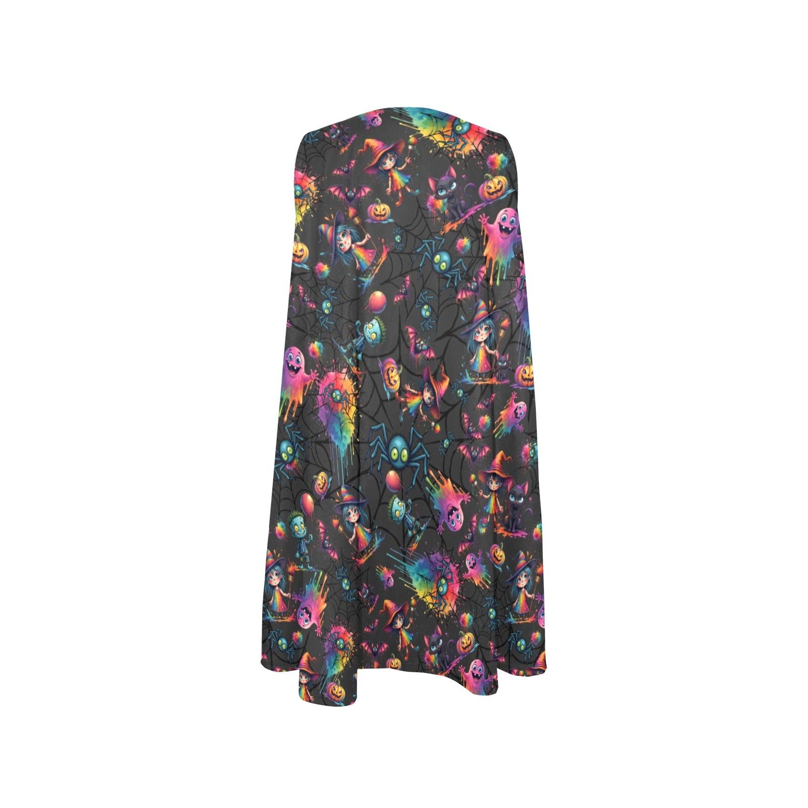 Black dress with cute Halloween characters for face painters and kids entertainers