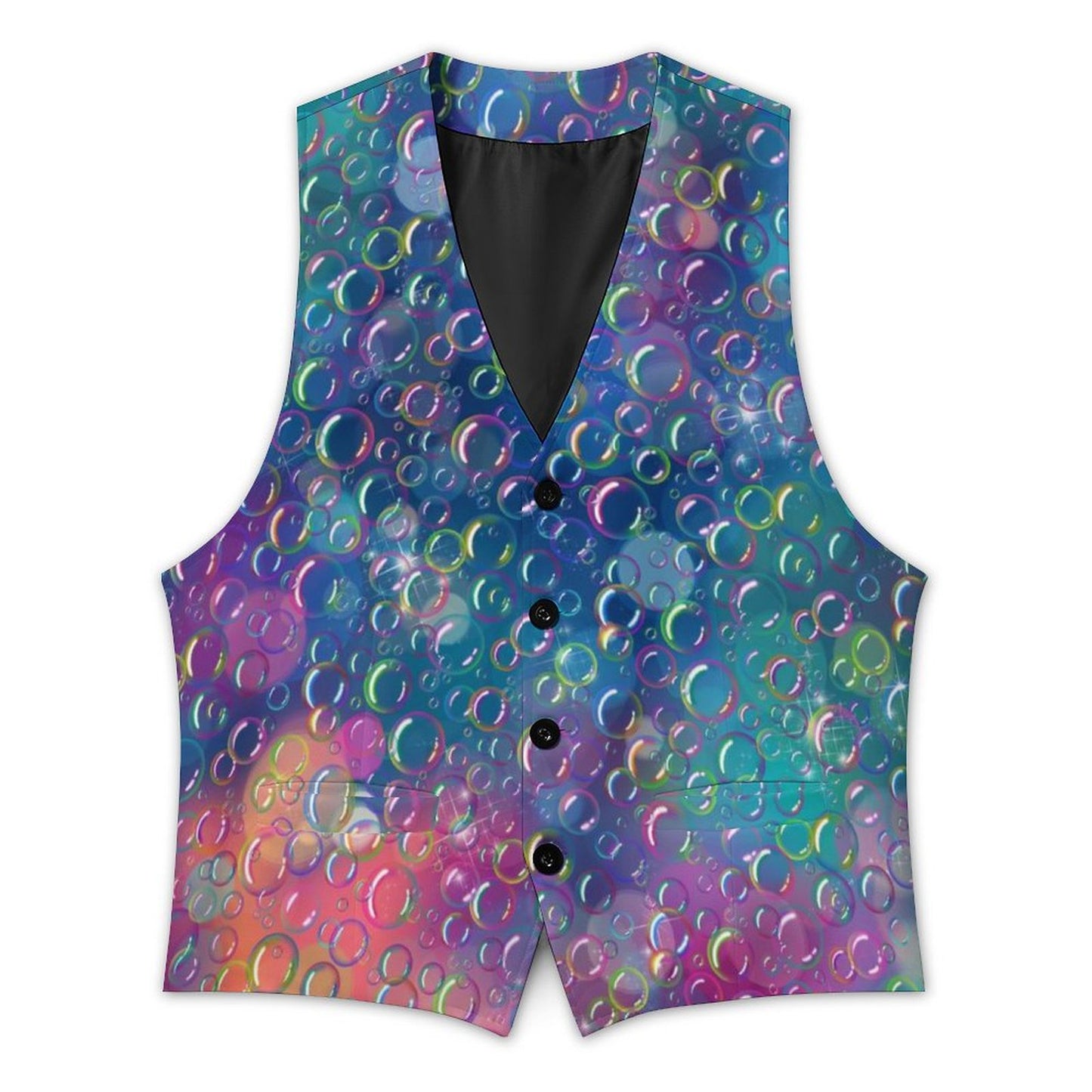 Bubble artists vest rainbow