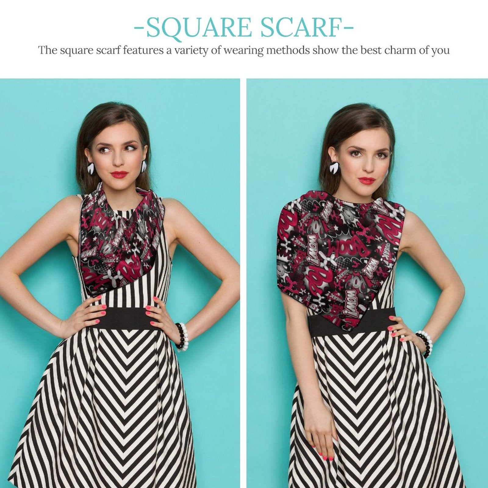 Pop Art Balloon dog Scarf for Balloon twisters and entertainers