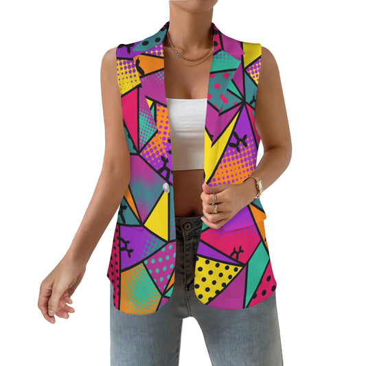 Crazy Colourful vest for party entertainers