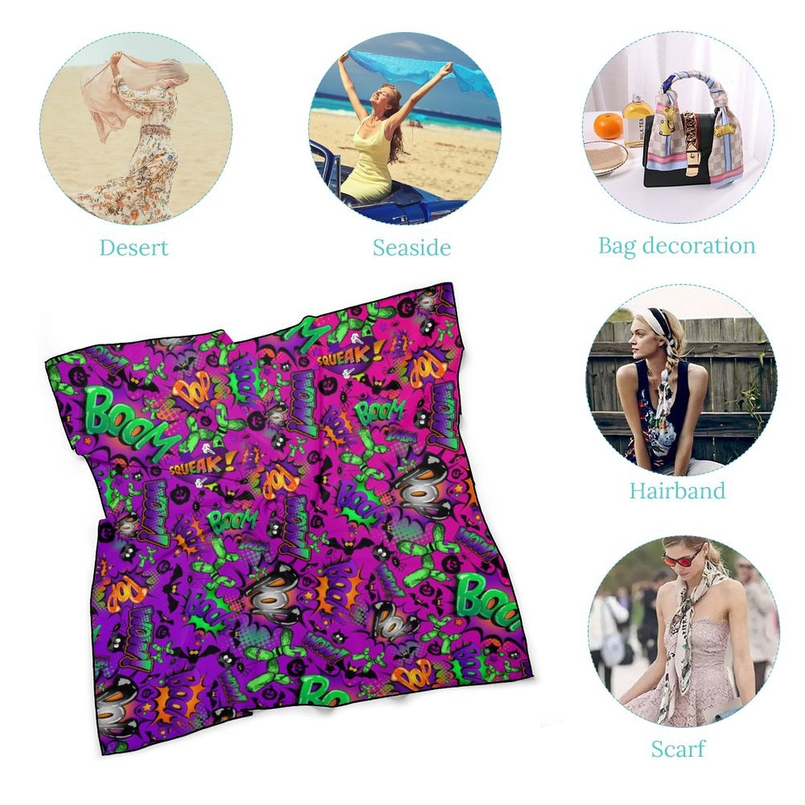 Halloween scarf for balloon twisters