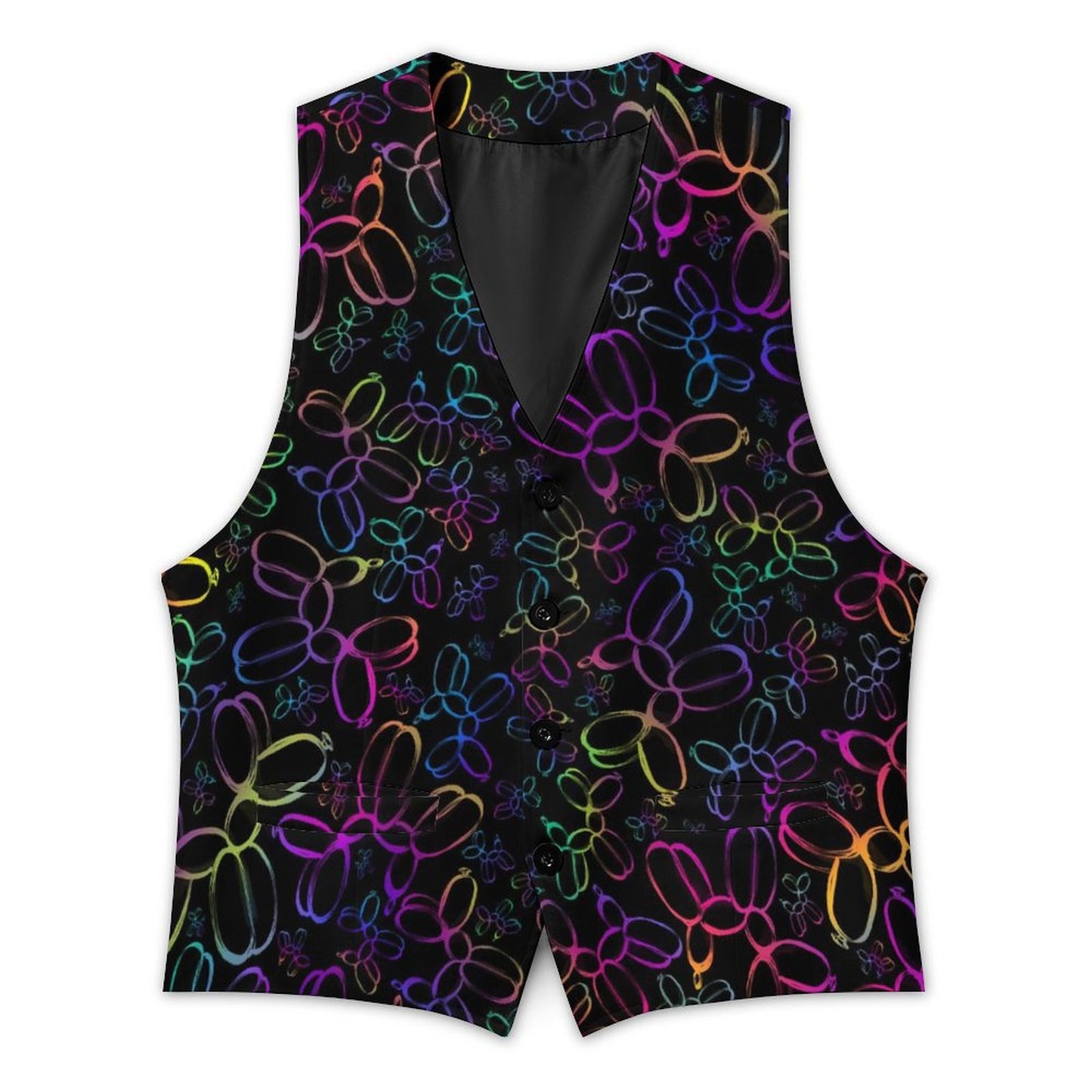 Vest for balloon artists with balloon dogs
