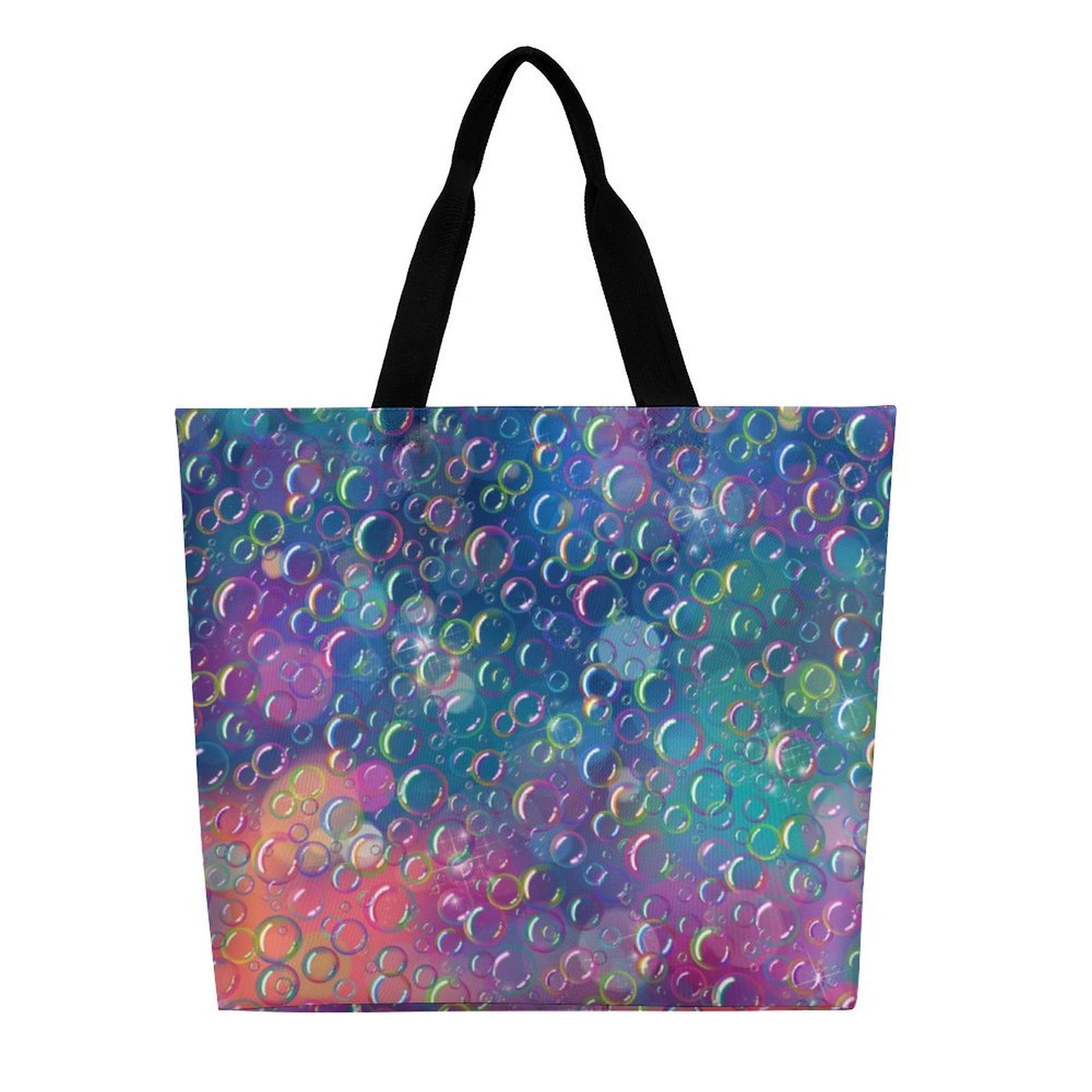 Bag with colourful bubble pattern for bubble artists