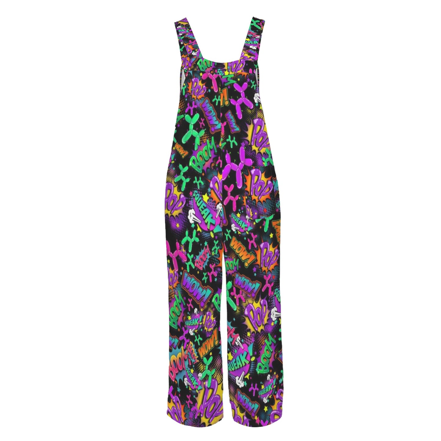 Pop art balloon twister overalls