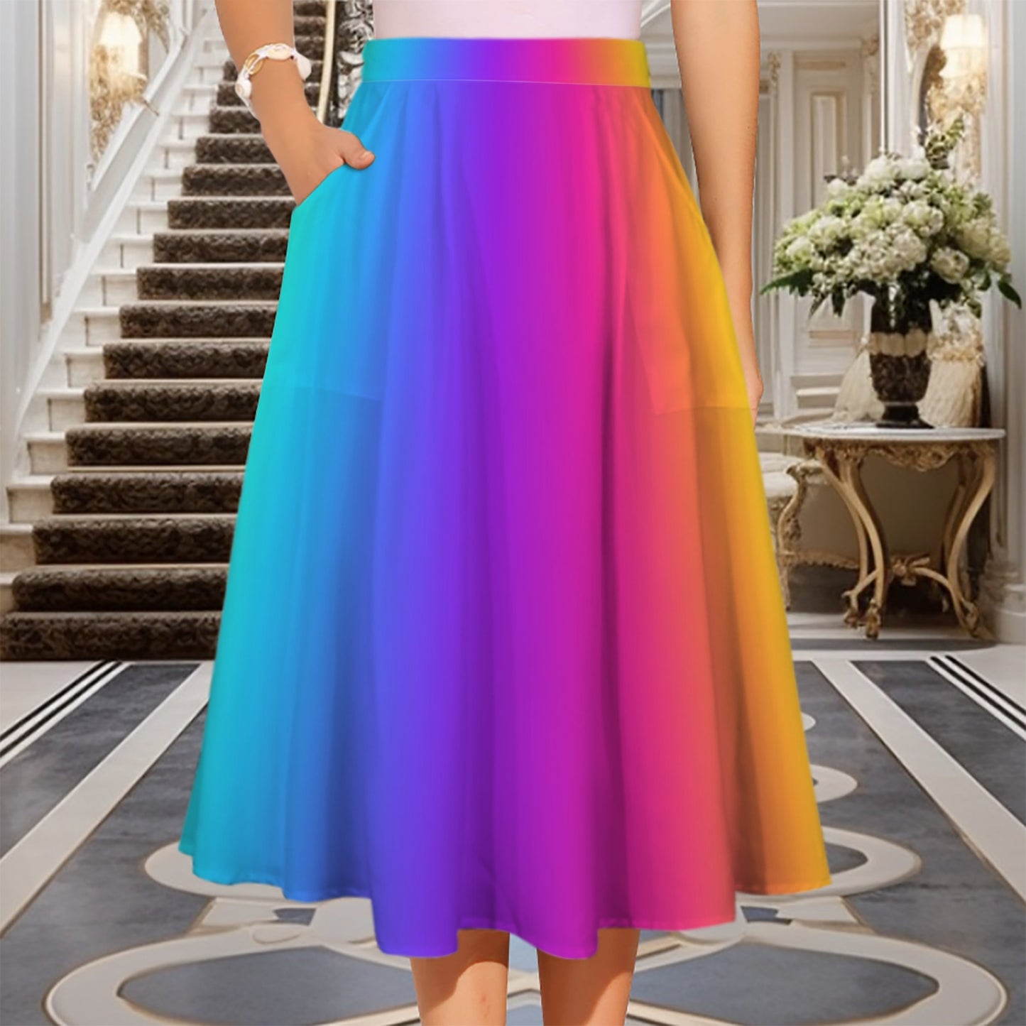 Rainbow skirt for kids entertainers