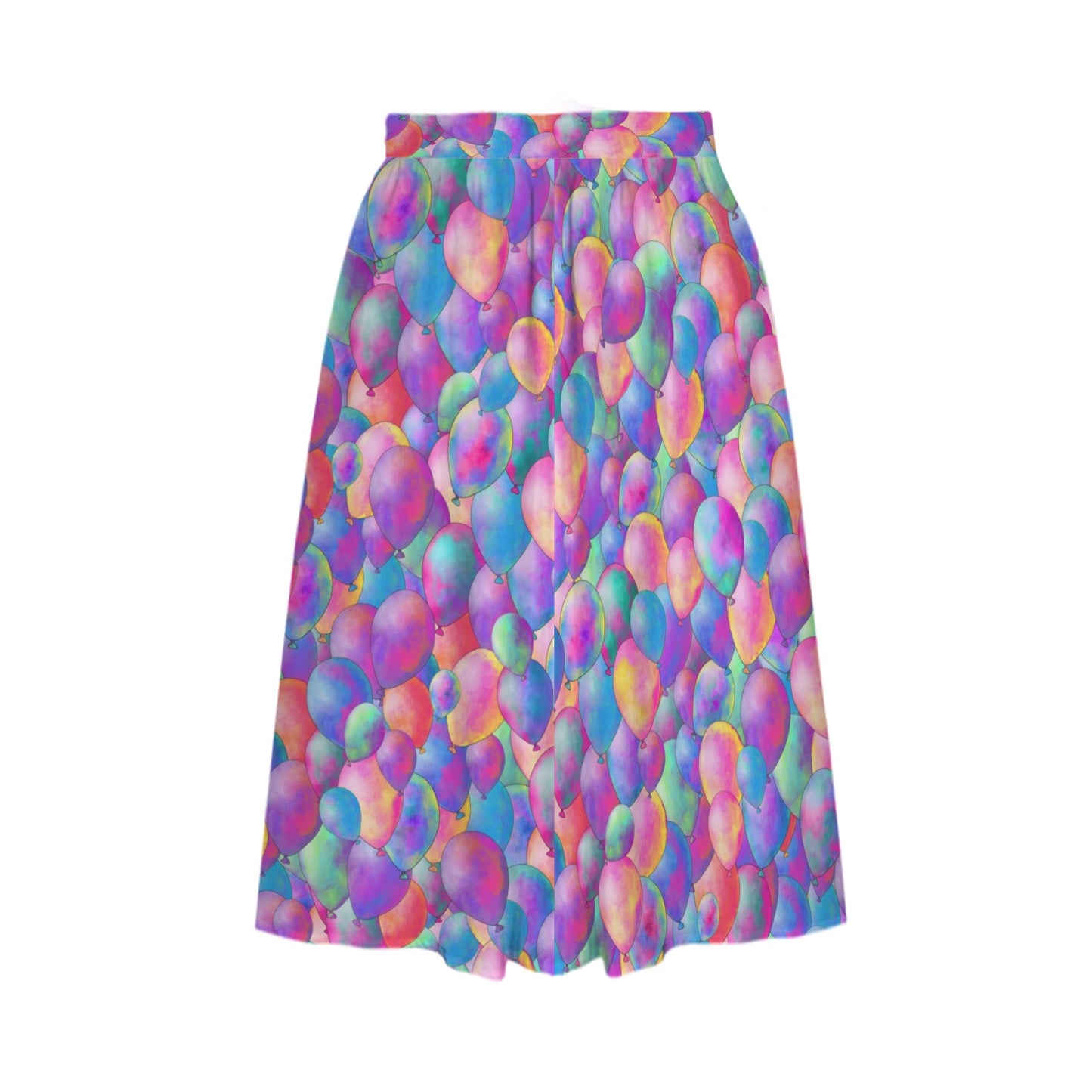 Watercolour balloons on a skirt