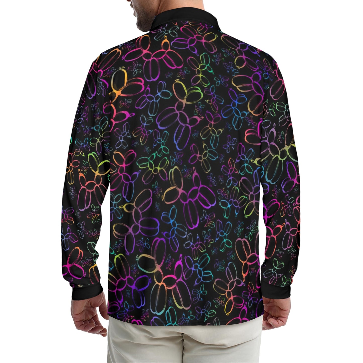 Balloon Animal Long sleeve polo shirt