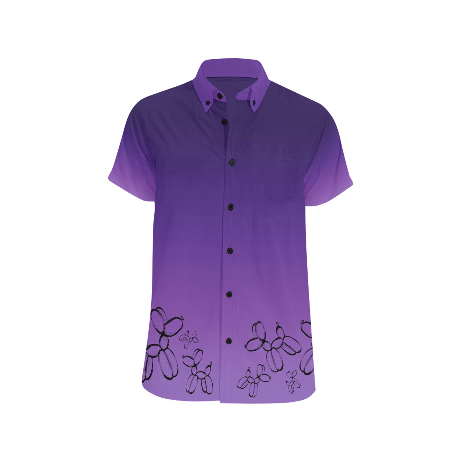 Balloon Artist shirt purple with balloon dogs