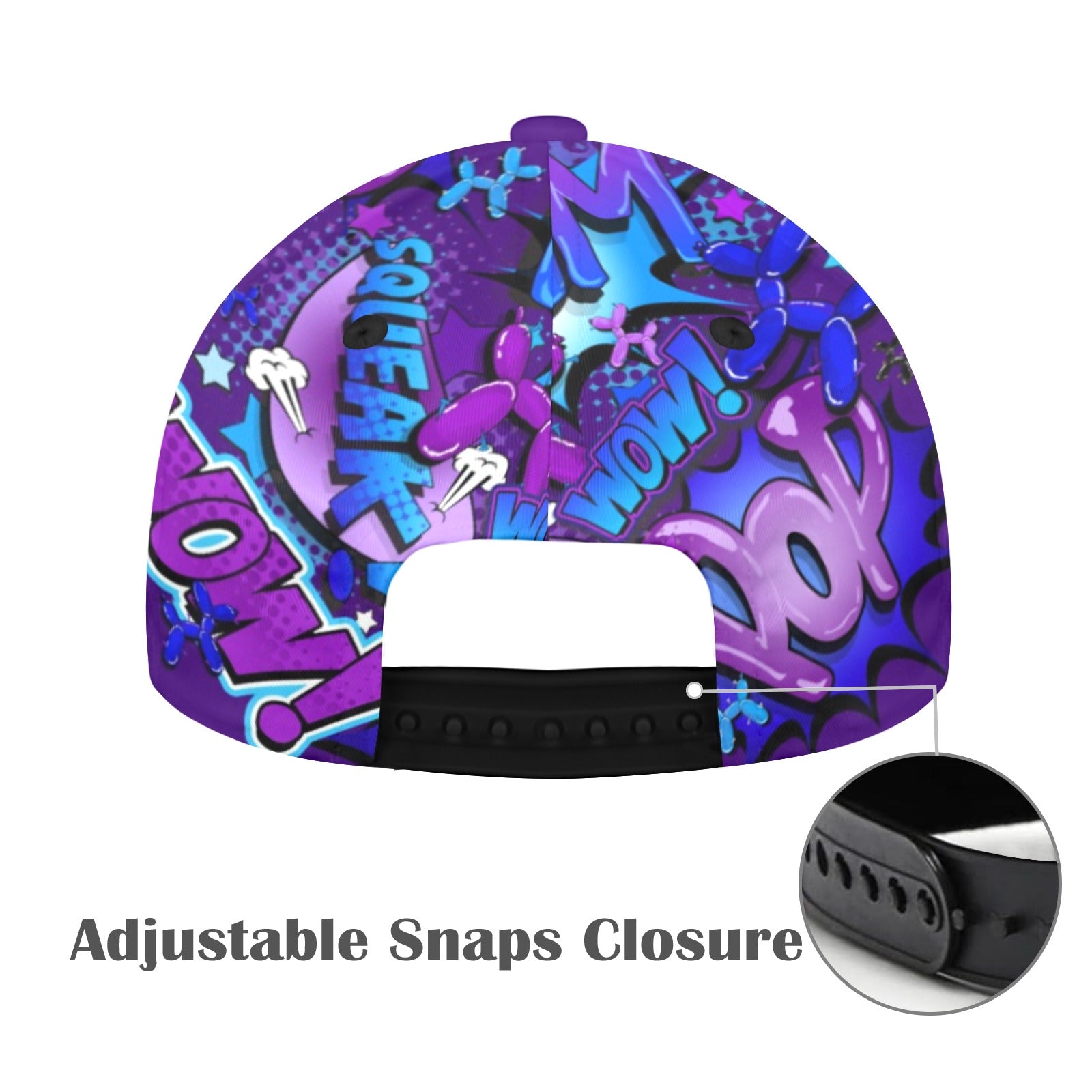 Balloon Dog Hat Purple and Blue