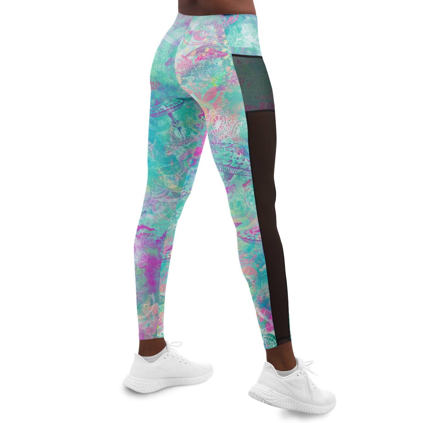 Magic Mushroom - Leggings with mesh pocket