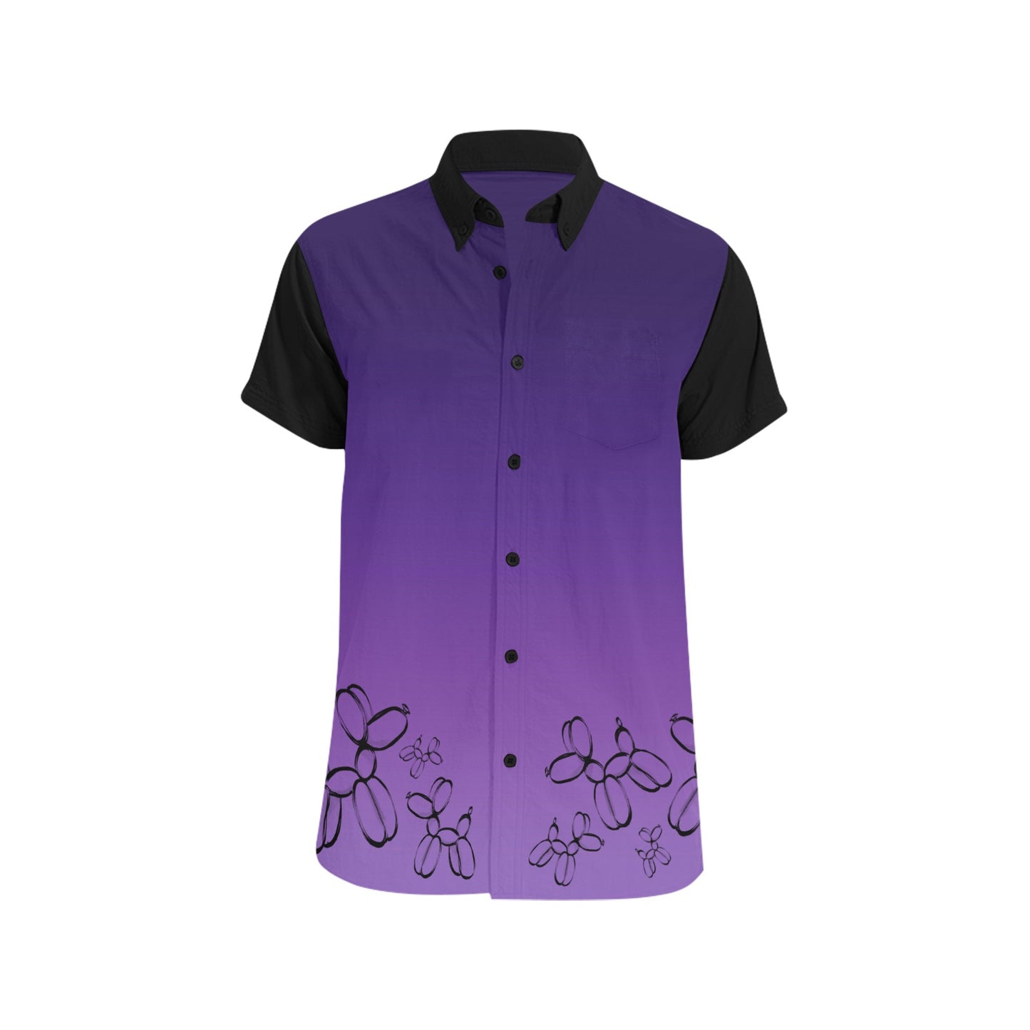 Balloon Dog Bowling shirt purple