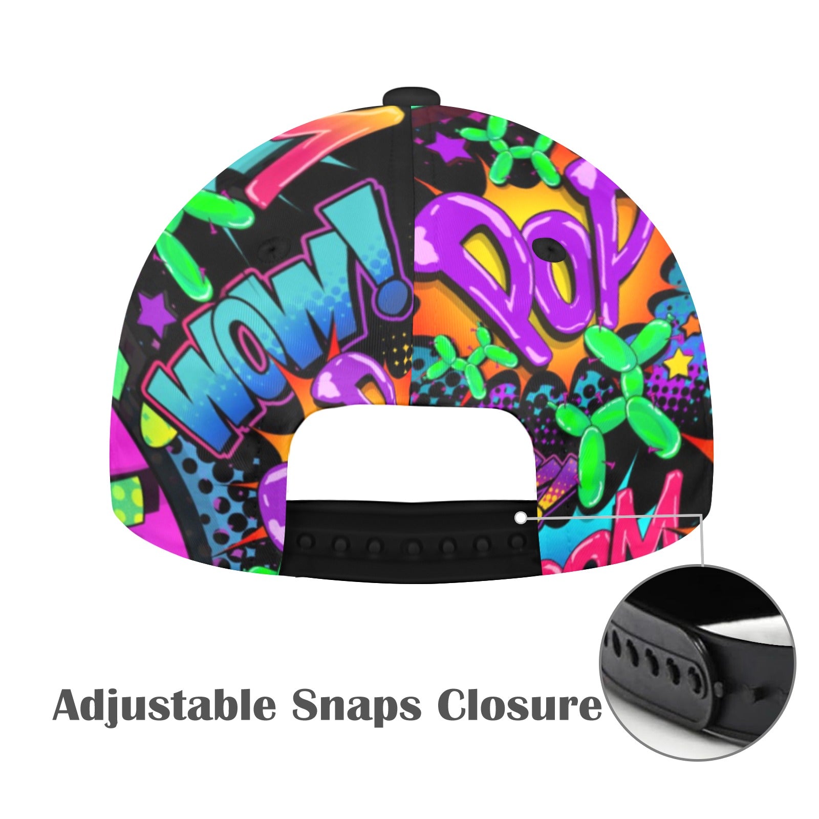 Retro Snapback Cap for balloon Artists