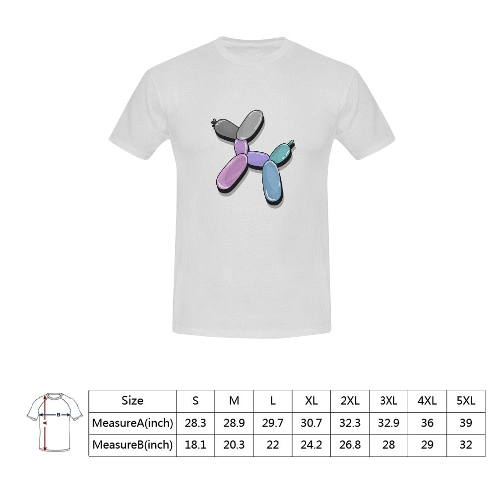 Pastel Rainbow Dog - Classic Men's T-Shirt on White