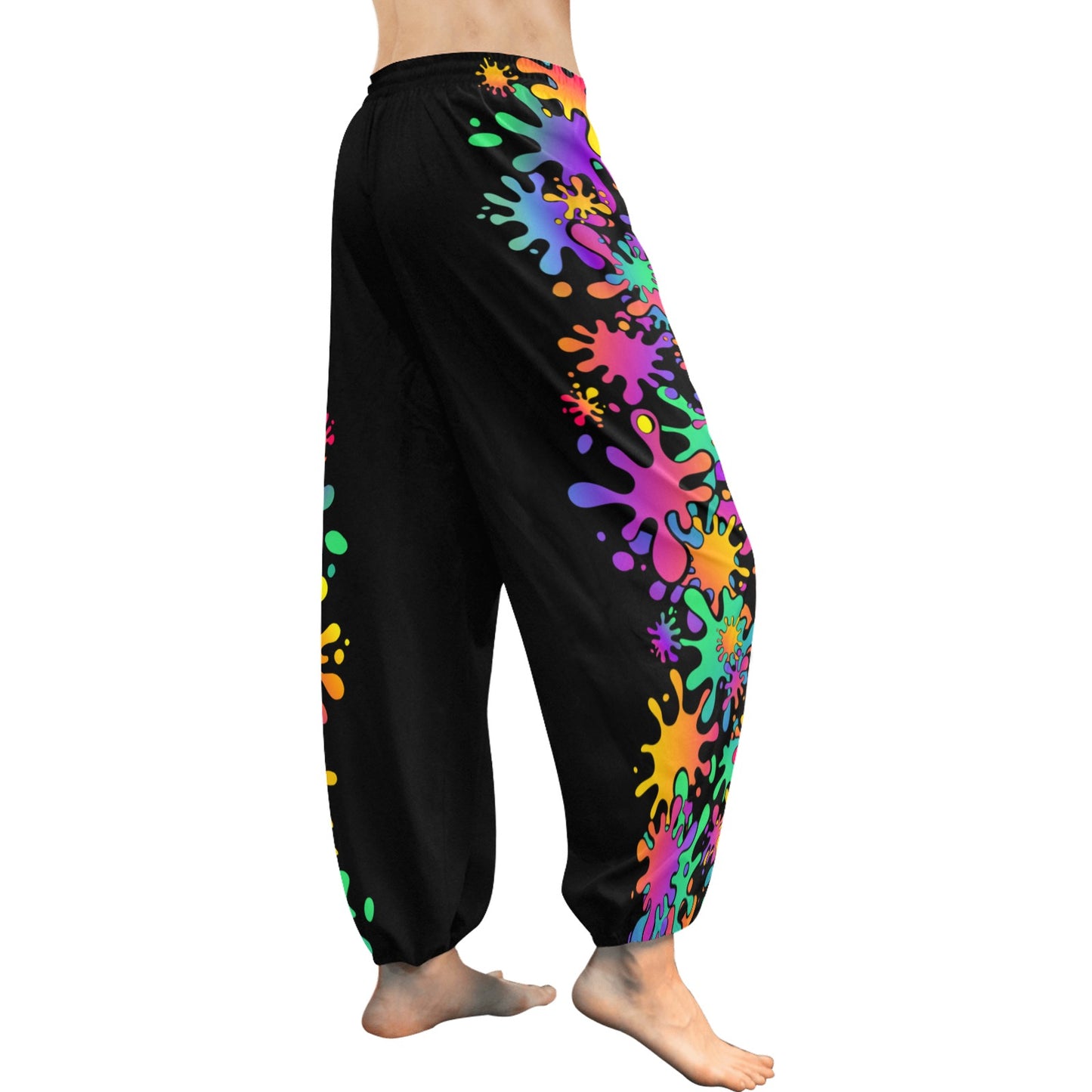 Paint Splatter Harem pants for face painters and artists