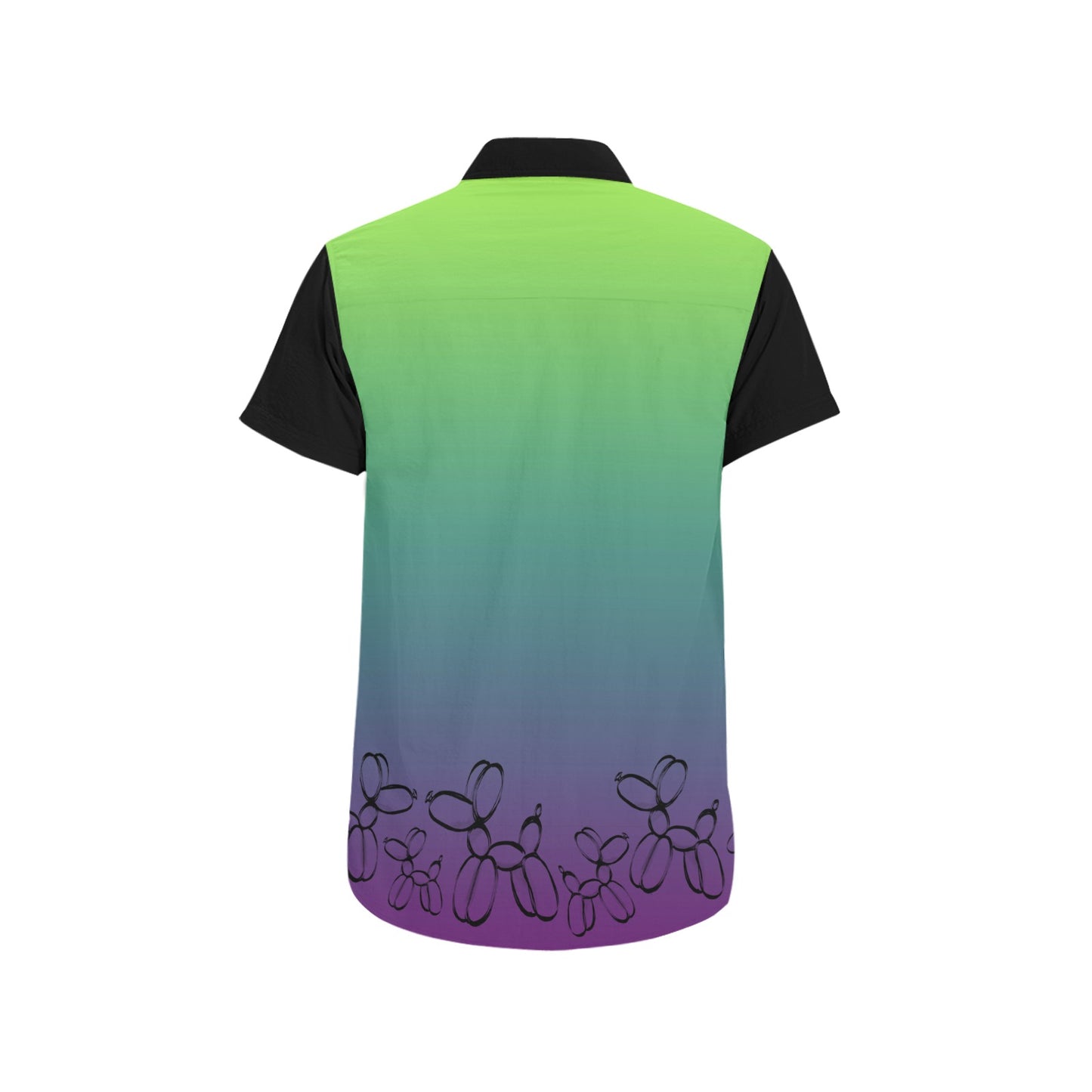 Nuclear Kermit Black Sleeves - Nate Short Sleeve Shirt (Small-5XL)