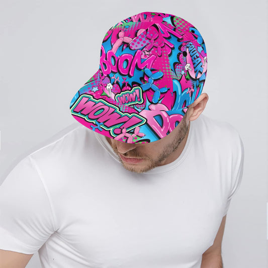 Balloon Dog Snapback Cap pink and Blue