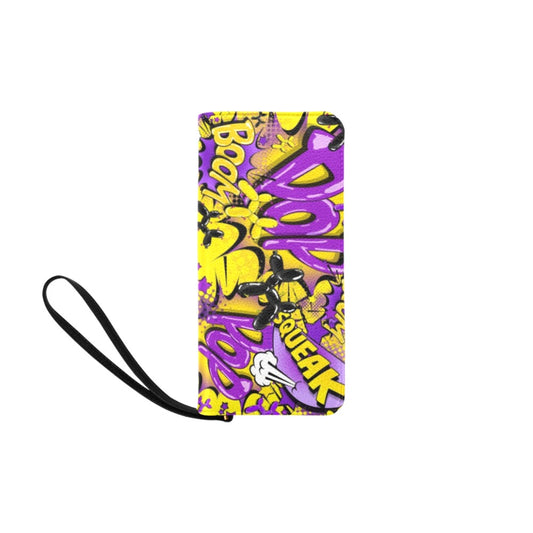 Balloon Dog Purse Yellow and Purple