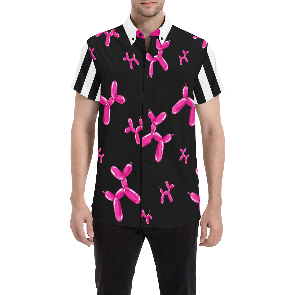 Pippity Pink! - Nate Short Sleeve Shirt (Small-2XL)