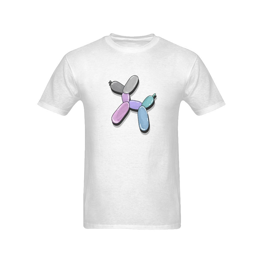 Pastel Rainbow Dog - Classic Men's T-Shirt on White