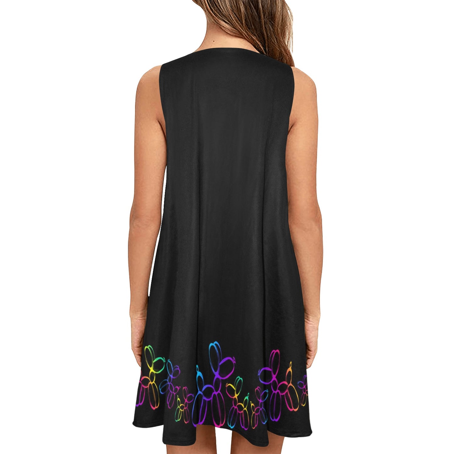 Professional Balloon Twister Dress with pockets and balloon dogs